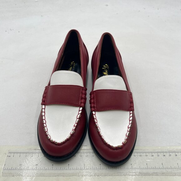 FOWT Dark Brown-white Men Stylish Round Toe Slip On Comfortable Loafers Shoes main image 7
